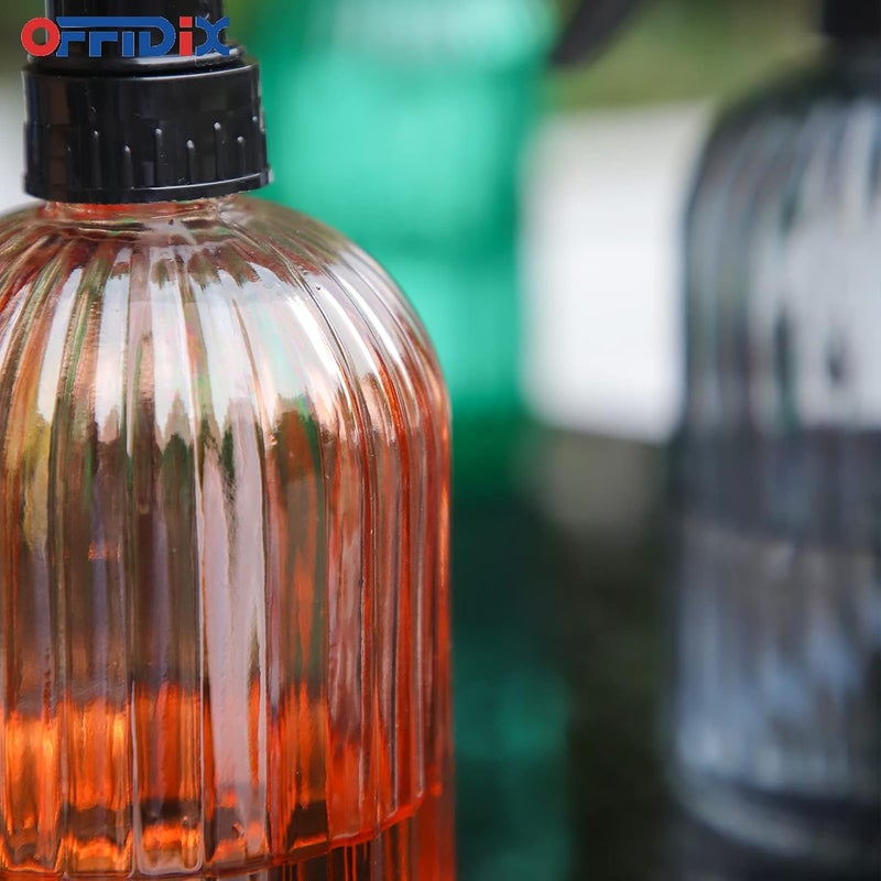 OFFIDIX Glass Watering Can, Handheld Spray Bottles, 0.4L/13.5oz Watering Spray Bottle with Adjustable Nozzle for for Indoor and Outdoor Gardening and Home Cleaning (Orange) - Image 5